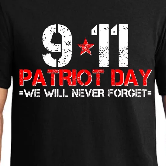 9-11 Patriot Day We Will Never Forget Pajama Set