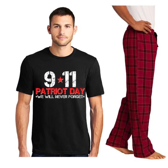 9-11 Patriot Day We Will Never Forget Pajama Set