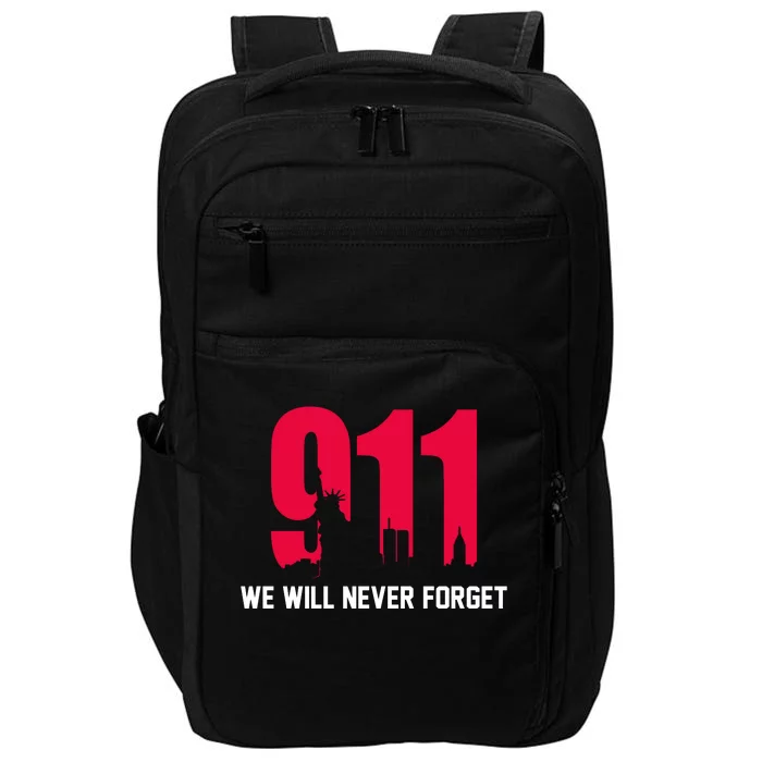 9-11 We Will Never Forget Impact Tech Backpack