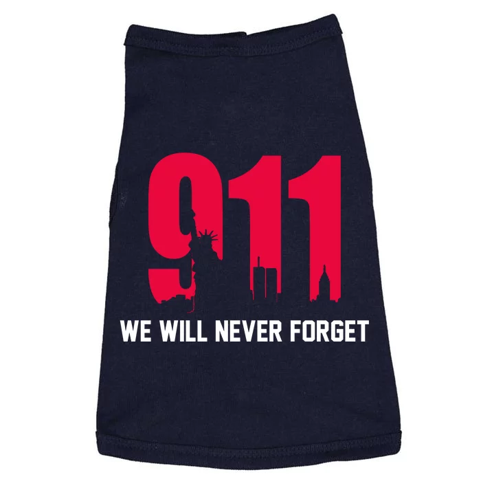 9-11 We Will Never Forget Doggie Tank