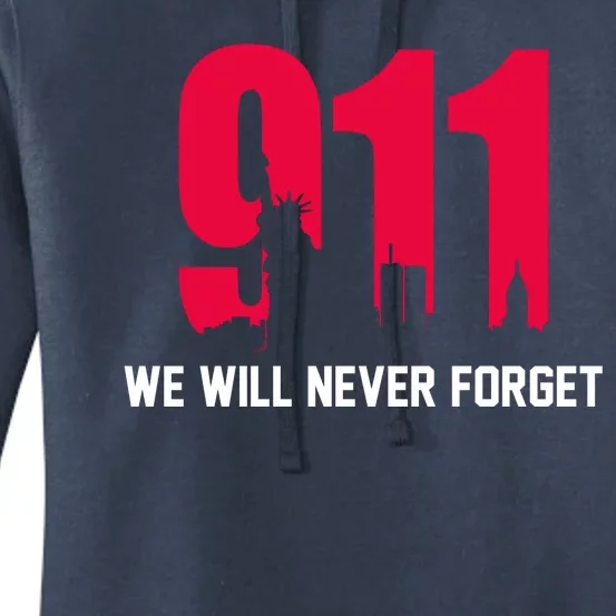 9-11 We Will Never Forget Women's Pullover Hoodie