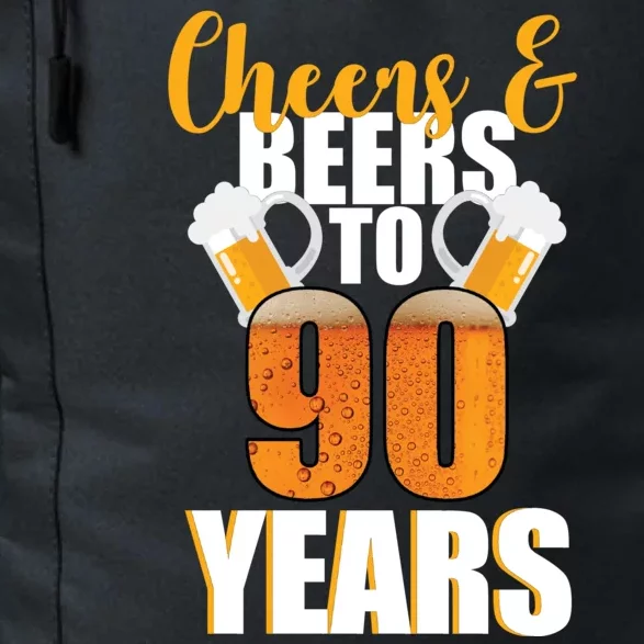 90th Birthday Cheers & Beers To 90 Years Daily Commute Backpack