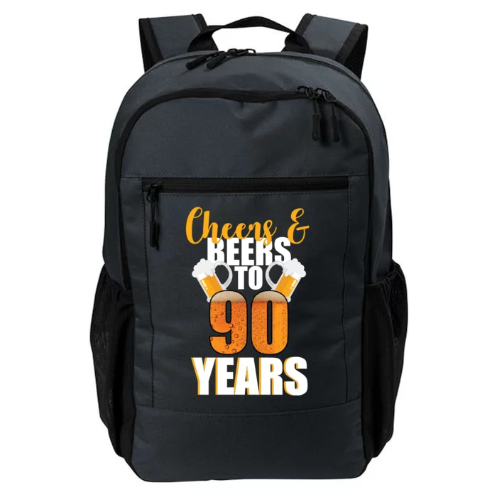 90th Birthday Cheers & Beers To 90 Years Daily Commute Backpack