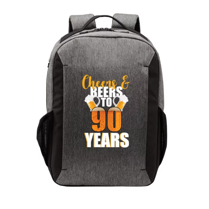 90th Birthday Cheers & Beers To 90 Years Vector Backpack