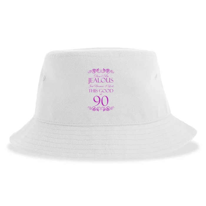 90th Birthday: Don't Be Jealous Just Because I Look This Good At 90 Sustainable Bucket Hat