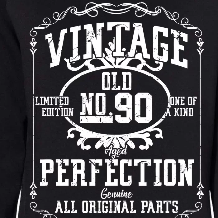 90th Birthday Genuine All Original Parts Womens California Wash Sweatshirt