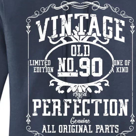 90th Birthday Genuine All Original Parts Women's Pullover Hoodie