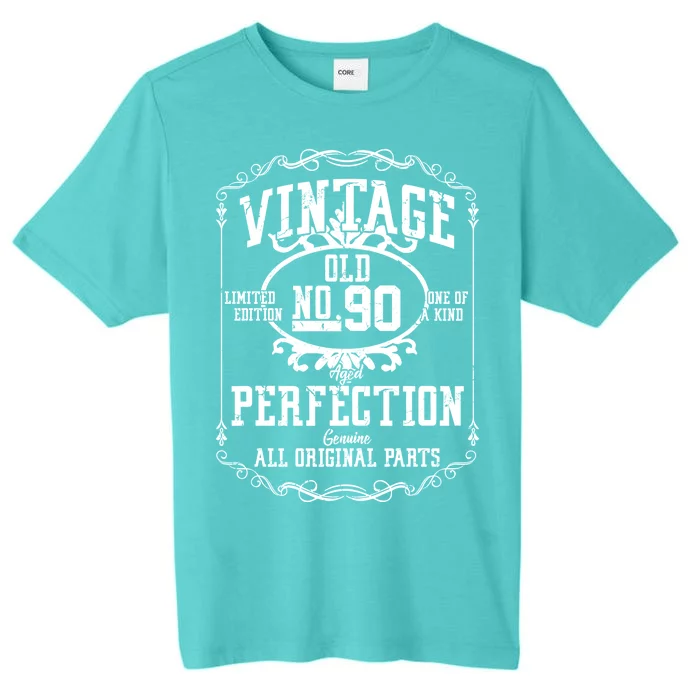 90th Birthday Genuine All Original Parts ChromaSoft Performance T-Shirt