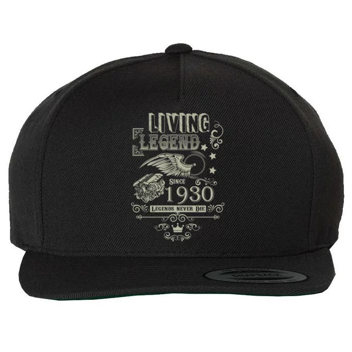 90th Birthday Legend Since 1930 Wool Snapback Cap