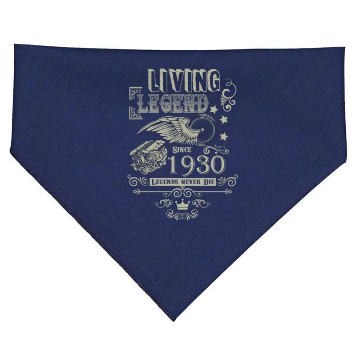 90th Birthday Legend Since 1930 USA-Made Doggie Bandana