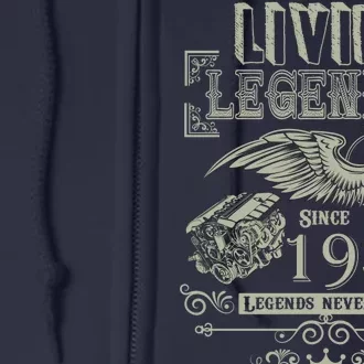 90th Birthday Legend Since 1930 Full Zip Hoodie