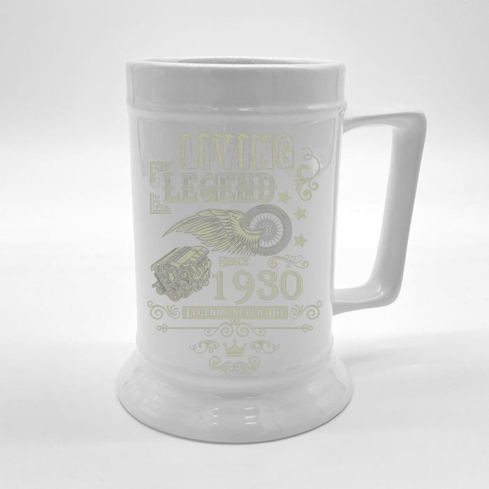 90th Birthday Legend Since 1930 Front & Back Beer Stein