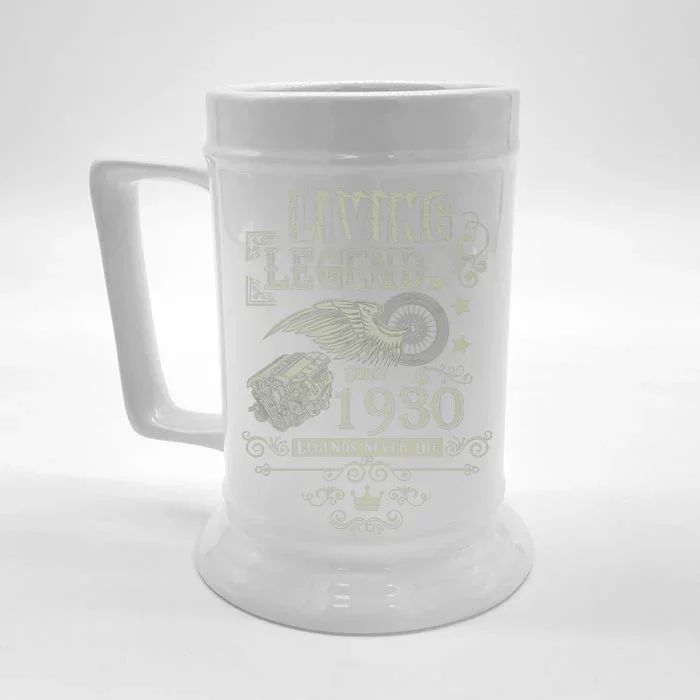 90th Birthday Legend Since 1930 Front & Back Beer Stein