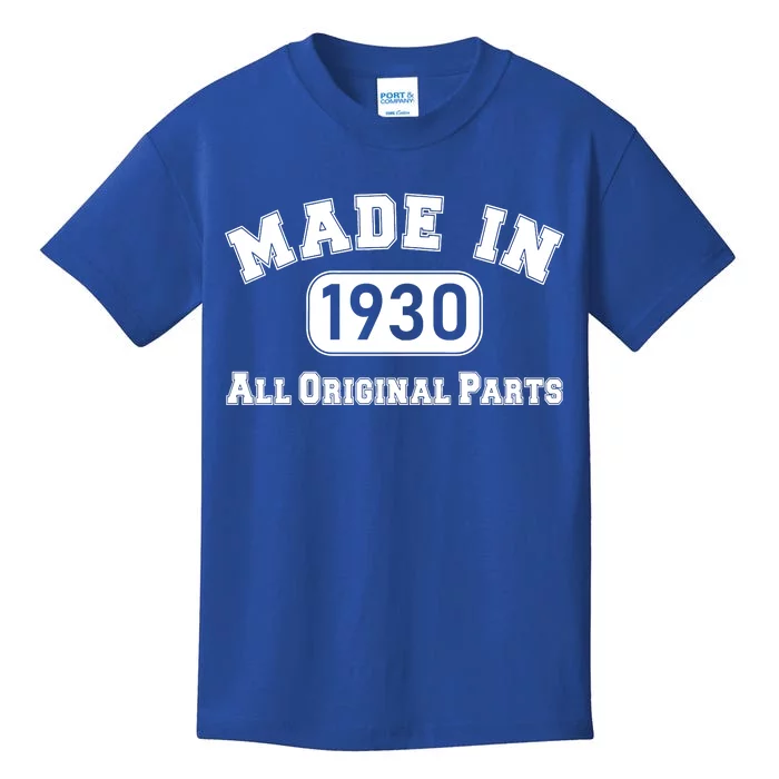 90th Birthday Made In 1930 All Original Parts Kids T-Shirt