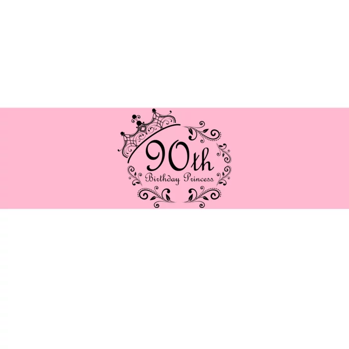 90th Birthday Princess Bumper Sticker