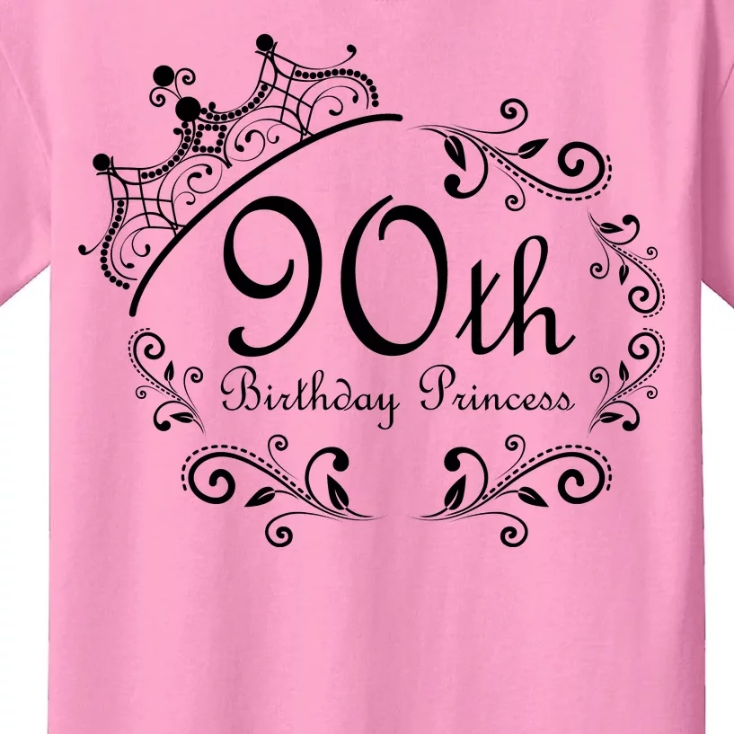 90th Birthday Princess Kids T-Shirt