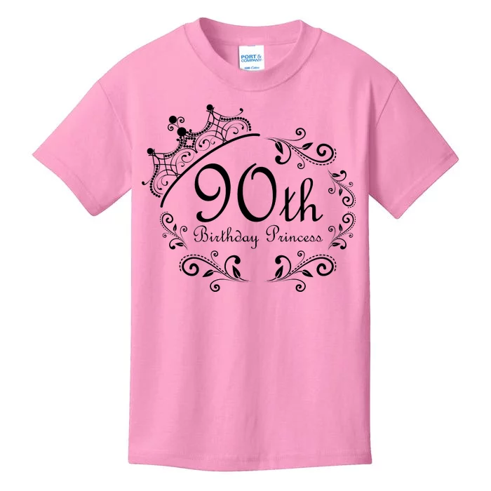 90th Birthday Princess Kids T-Shirt