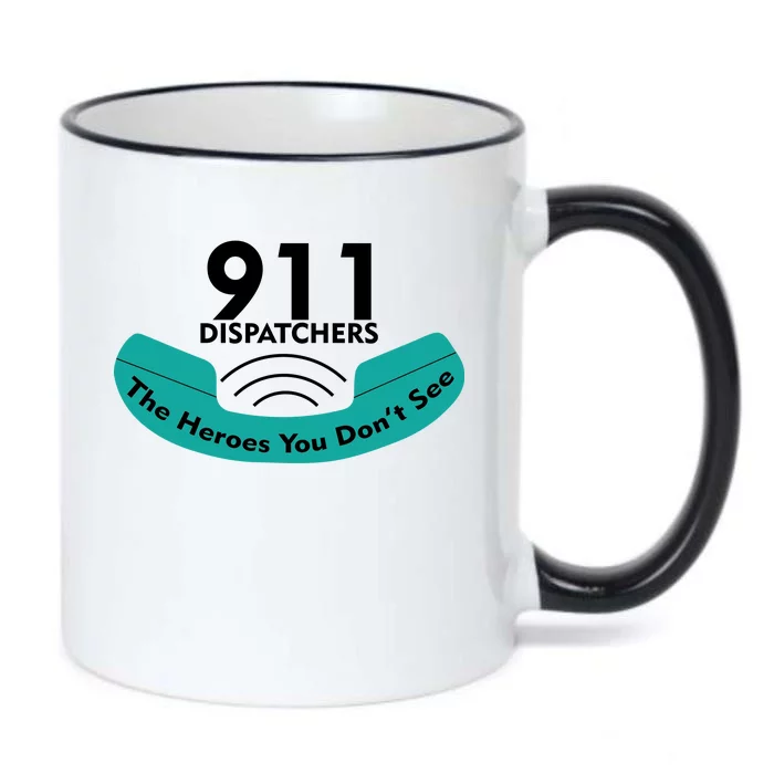 911 Dispatcher The Heroes You Don't See Black Color Changing Mug