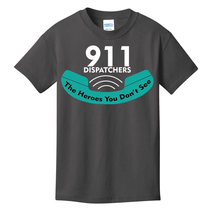 911 Dispatcher The Heroes You Don't See Kids T-Shirt