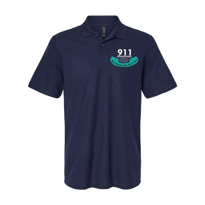 911 Dispatcher The Heroes You Don't See Softstyle Adult Sport Polo