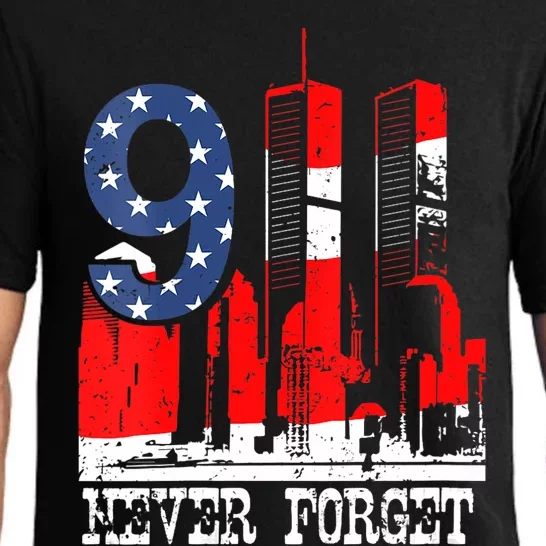 9/ 11 Never Forget Patriot Day Pajama Set