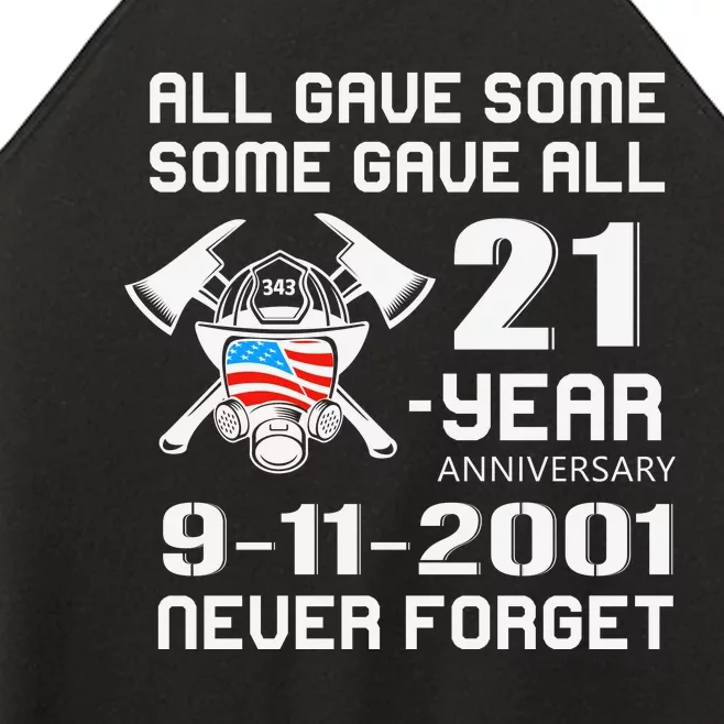 9 11 Never Forget, Firefighter 343 America Bravest, 911 Memorial September Women’s Perfect Tri Rocker Tank