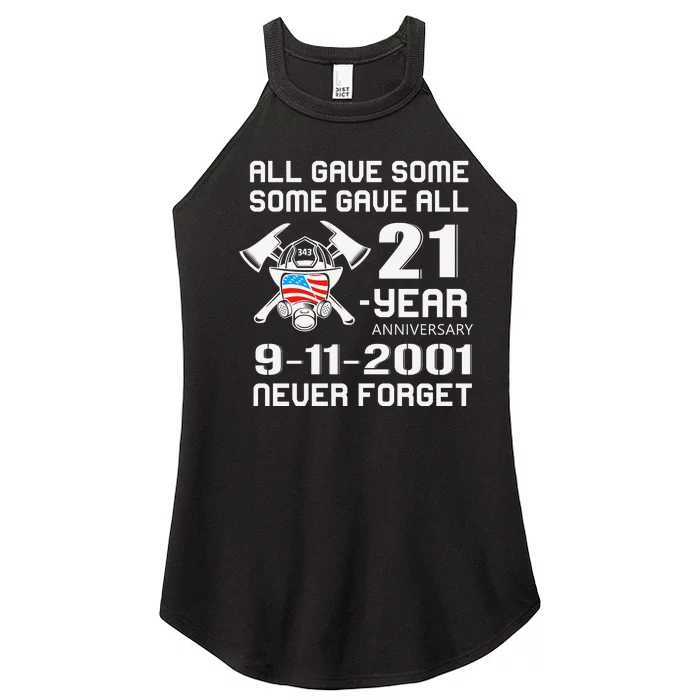 9 11 Never Forget, Firefighter 343 America Bravest, 911 Memorial September Women’s Perfect Tri Rocker Tank