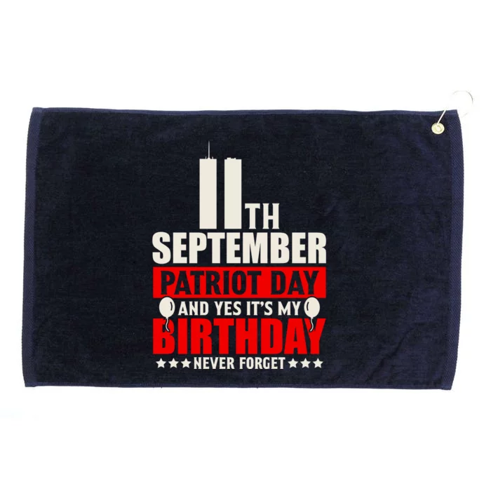 9 11 Never Forget, 911 Memorial, American Patriot Day Grommeted Golf Towel