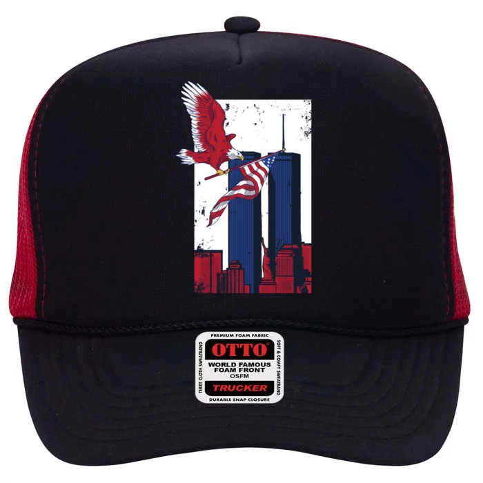 9 11 Never Forget TShirt9 11 Memorial High Crown Mesh Trucker Hat