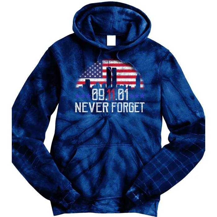 9 11 TShirt9 11 Never Forget Memorial, Peace Day Tie Dye Hoodie