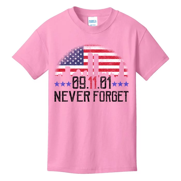 9 11 TShirt9 11 Never Forget Memorial, Peace Day Kids T-Shirt