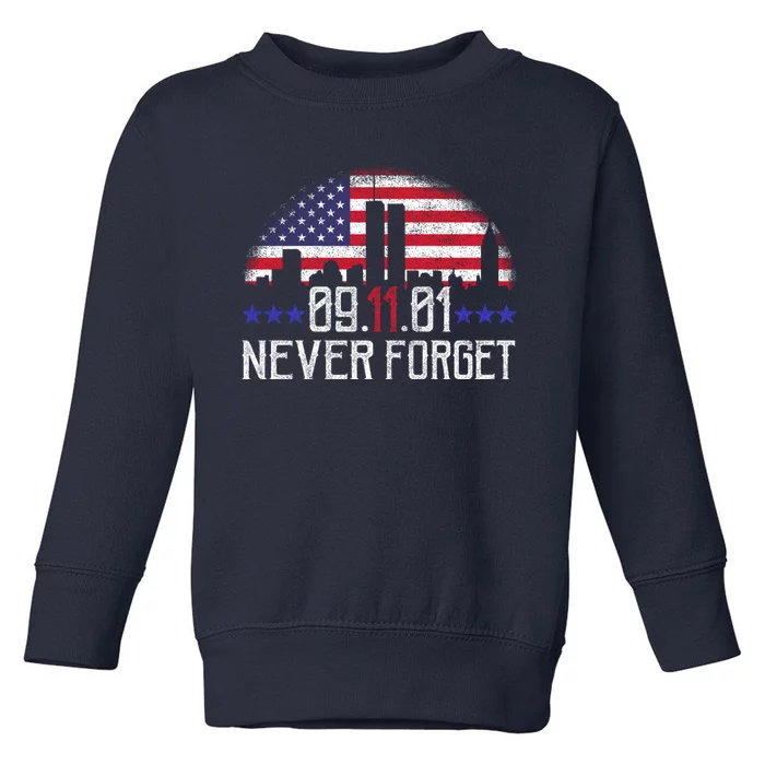 9 11 TShirt9 11 Never Forget Shirt, Never Forget 911 Memorial Peace Day Toddler Sweatshirt