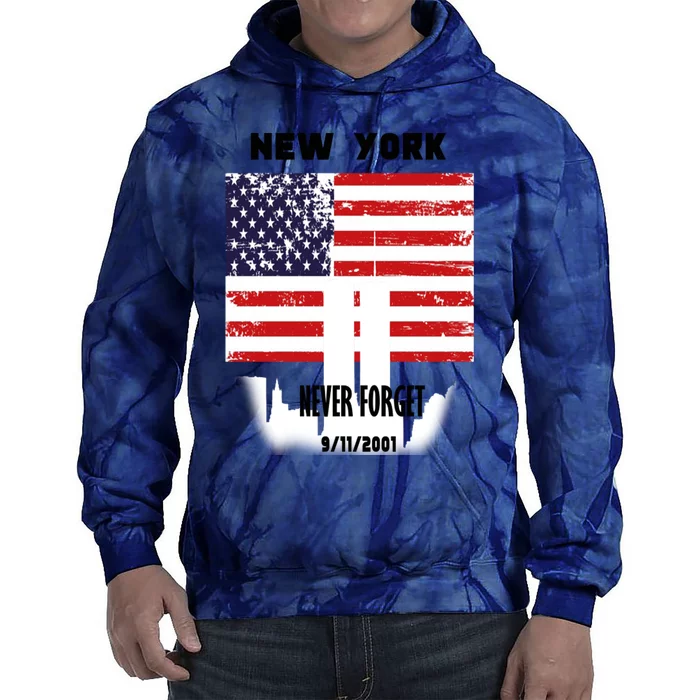 9 11 TShirtNew York 9_11 Never Forget 911 Memorial Peace Day Tie Dye Hoodie