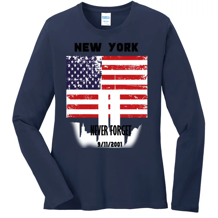 9 11 TShirtNew York 9_11 Never Forget 911 Memorial Peace Day Ladies Long Sleeve Shirt