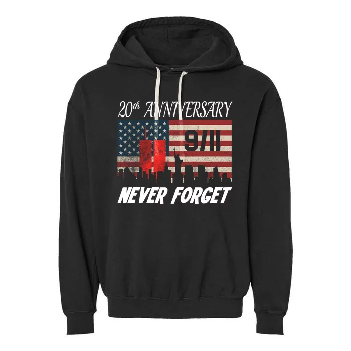 9/11 20th Anniversary Garment-Dyed Fleece Hoodie