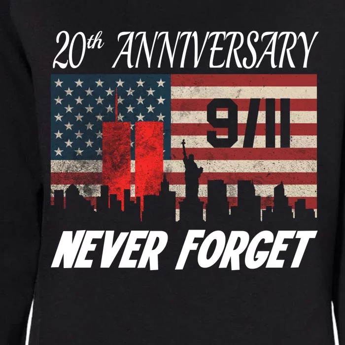 9/11 20th Anniversary Womens California Wash Sweatshirt