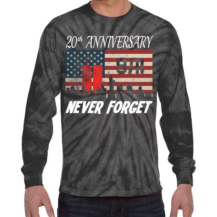 9/11 20th Anniversary Tie-Dye Long Sleeve Shirt