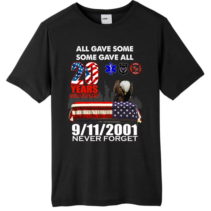 9/11/2001 20th Anniversary Never Forget ChromaSoft Performance T-Shirt