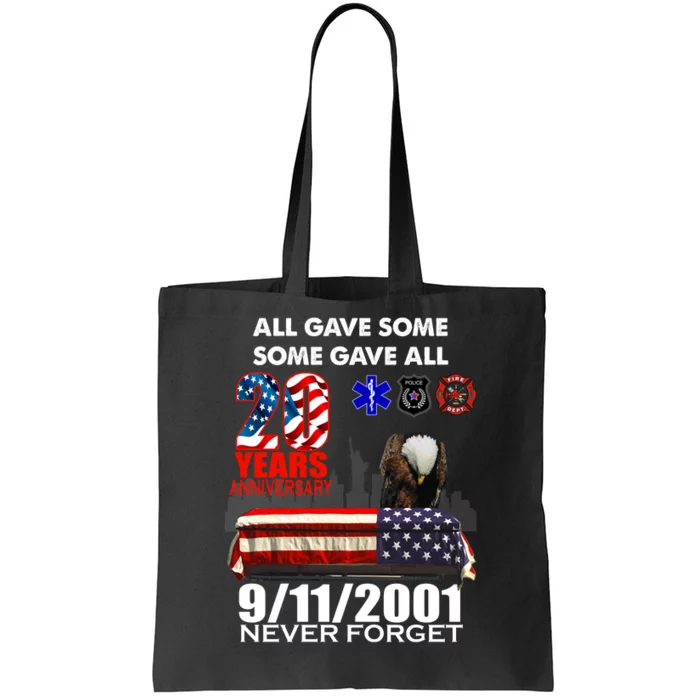 9/11/2001 20th Anniversary Never Forget Tote Bag