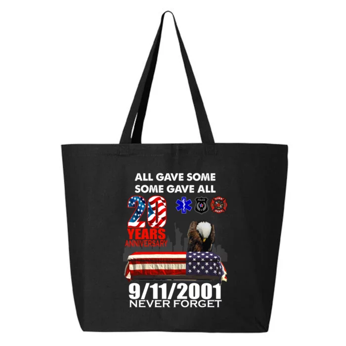 9/11/2001 20th Anniversary Never Forget 25L Jumbo Tote