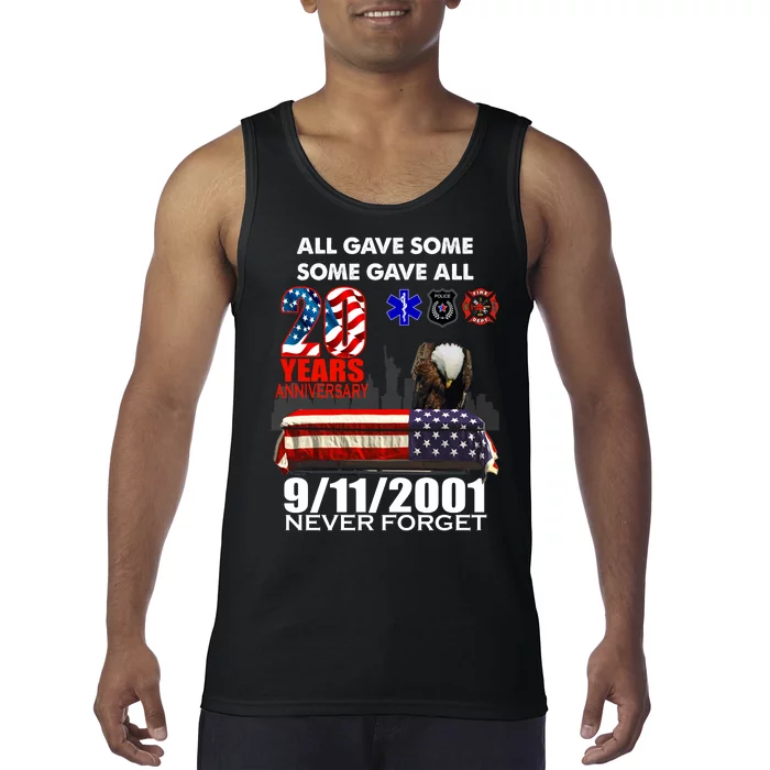 9/11/2001 20th Anniversary Never Forget Tank Top