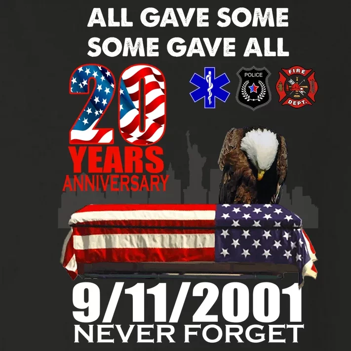 9/11/2001 20th Anniversary Never Forget Toddler Long Sleeve Shirt