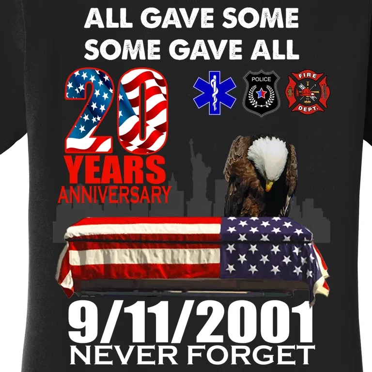 9/11/2001 20th Anniversary Never Forget Women's T-Shirt