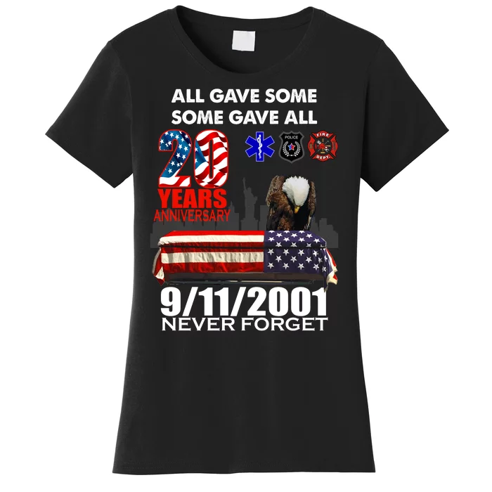 9/11/2001 20th Anniversary Never Forget Women's T-Shirt