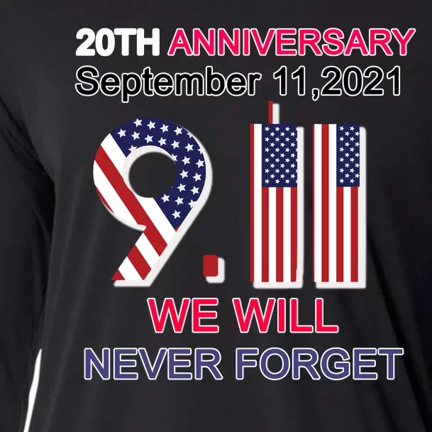 9/11 20th Anniversary We Will Never Forget Cooling Performance Long Sleeve Crew