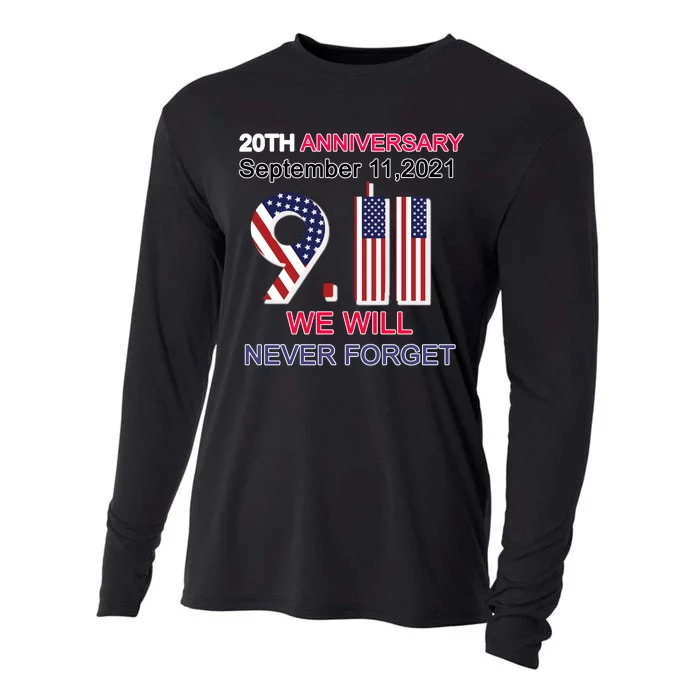 9/11 20th Anniversary We Will Never Forget Cooling Performance Long Sleeve Crew