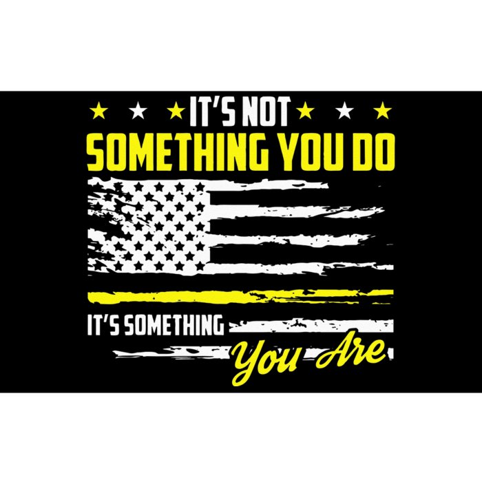 911 American Flag Dispatcher USA Thin Gold Line Operator Bumper Sticker