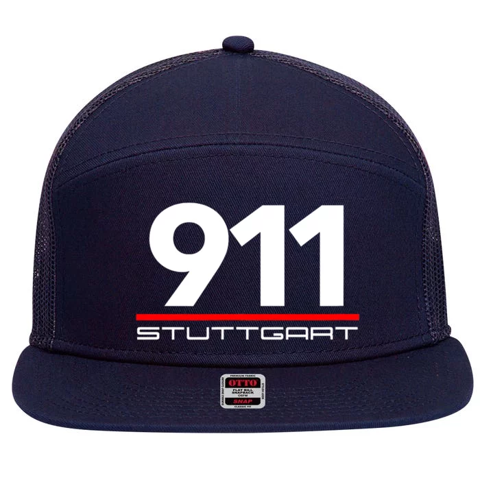 911 Aircooled Flatsix Mezger Engine Car Guy 7 Panel Mesh Trucker Snapback Hat