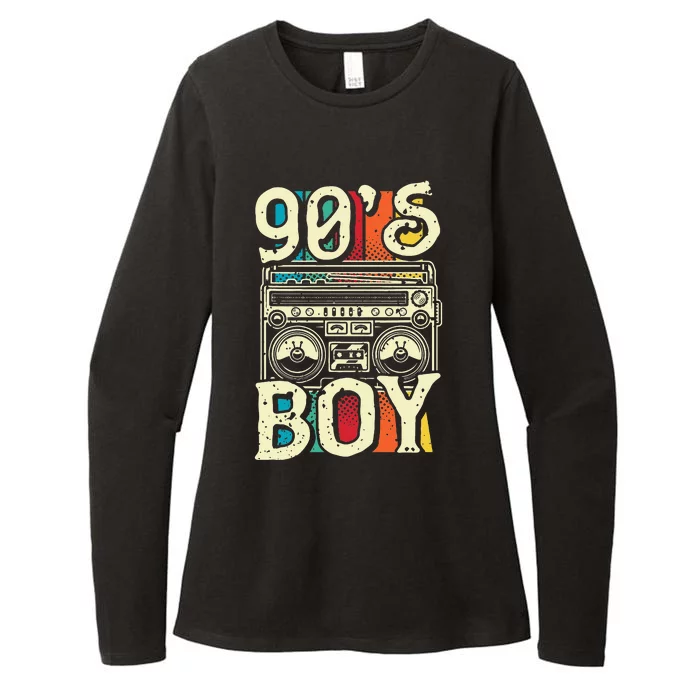 90s Boy 1990s Retro Party Womens CVC Long Sleeve Shirt