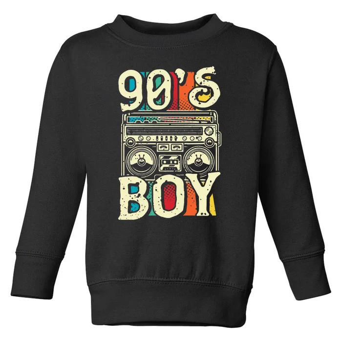 90s Boy 1990s Retro Party Toddler Sweatshirt